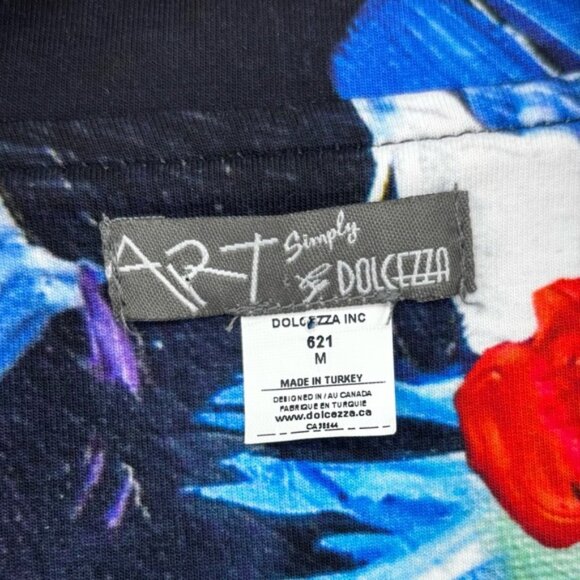 Dolcezza Simply Art Bold Print Jersey Blazer Multi Coloured Size Medium - Picture 11 of 16